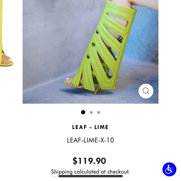 Lime Green/Yellow Heels - Picture 1 of 5